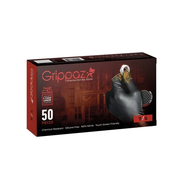 Vendita online Guanti Grippaz in nitrile nero 50 pz